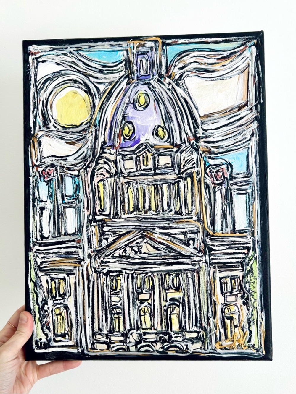 Jason Robins Regina Sask Legislative Building Artist Hand-Painted Art Canvas